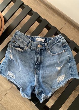 Шорти джинс zara 11-12 років за біркою
