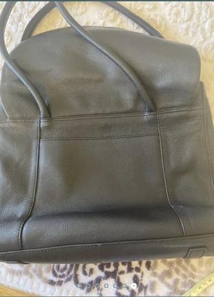 Новая чёрная кожаная сумка radley7 фото