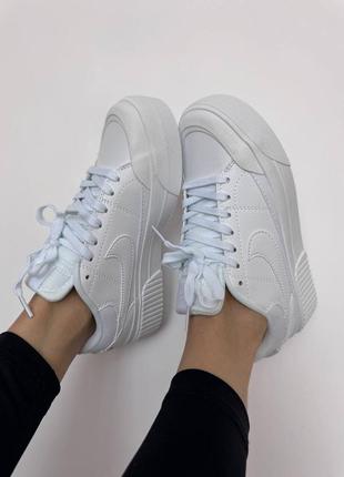 Кросівки жіночі в стилі nike court legacy 
full white premium