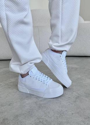 Nike court legacy white