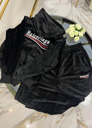 Костюм велюровый balenciaga люкс качество