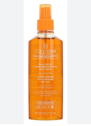 Масло-усилитель загара collistar supertanning dry oil spf6, 200 мл