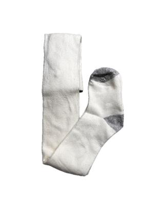 2051 колготки білий сірий носок