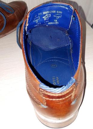 Шикарные кожанные туфли коричневого цвета bugatti, 💯 оригинал, молниеносная отправка6 фото