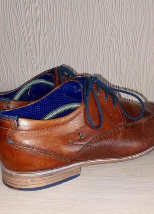 Шикарные кожанные туфли коричневого цвета bugatti, 💯 оригинал, молниеносная отправка3 фото