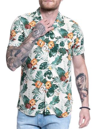 Мужская рубашка на короткий рукав от немецкого бренда mustang1 фото