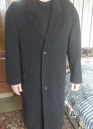 Кашемировое мужское длинное пальто 50 евро на 54 укр на высокий рост