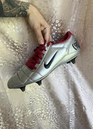 Футбольные кроссовки бутсы копы nike total 90 винтаж 2000-2005 год редкие 46 30 см новые