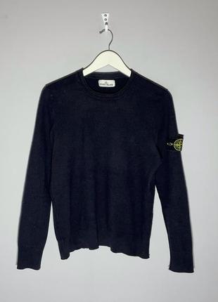 Оригинальный шерстяной свитер от бренда stone island