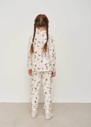 Пижама для девочки кофта пуговицах + штаны6 фото