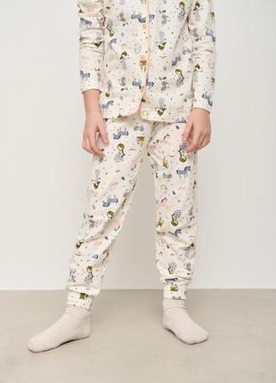 Пижама для девочки кофта пуговицах + штаны5 фото