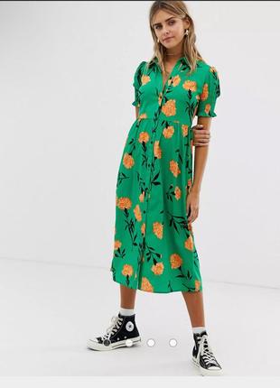 Яркое платье, платье рубашка, рубашка wednesday’s girl asos