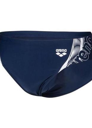 Плавки arena men's swim briefs graphic синій 85 (005536-710 85)