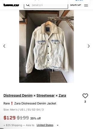 Denim jacket zara куртка джинсовка з хутром