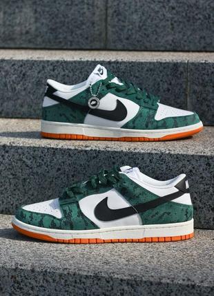 Мужские кроссовки nike dunk low “green snakeskin”41-43-44-45