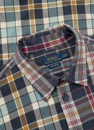 Polo ralph lauren flannelstar relaxed fit shirt мужская рубашка