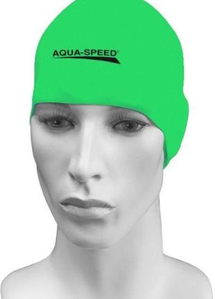 Шапка для плавання aqua speed racer 2951 зелена (5908217629517)