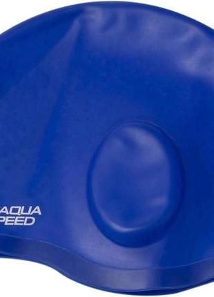 Шапочка для плавання aqua speed ear cap comfort 9891 синій osfm 289-01