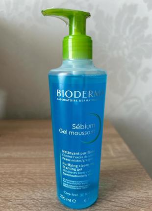 Гель для умивання bioderma sebium gel