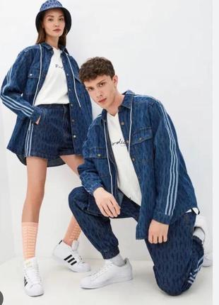 Пиджак джинсовый adidas оригинал новый унисекс