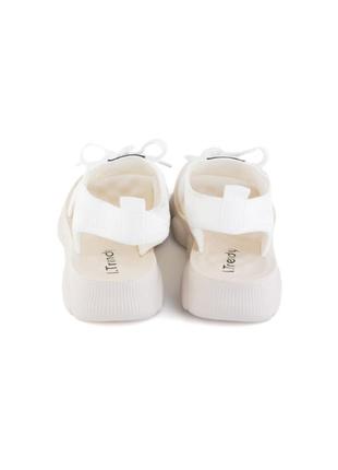 Женские белые босоножки сандали спортивные на низком ходу сандалии текстиль5 фото