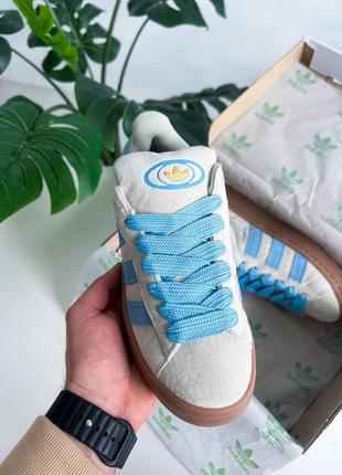 Кросівки кеди жіночі adidas campus « light grey /blue