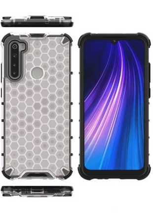 Чехол ударостійкий honeycomb ring для xiaomi redmi note 8 black
