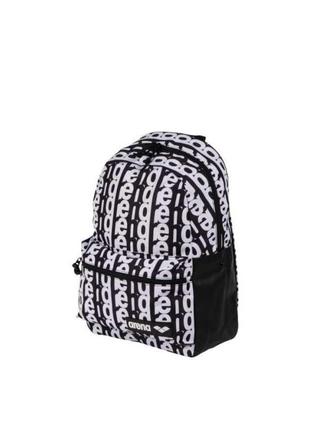 Рюкзак arena team backpack 30 allover чорний, білий уні 46x31x16 см (002484-115)