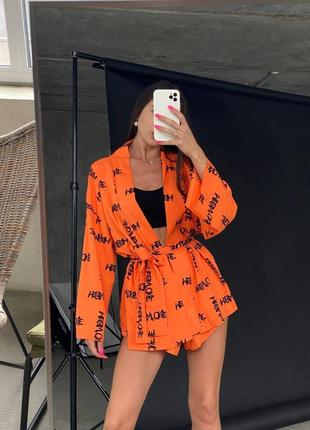 Костюм (сорочка +шорти) 🧡