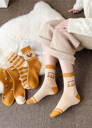 Комплект 5 пар шкарпеток носков женские носки жіночі шкарпетки 192 фото