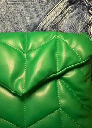 Зелена сумка на плече/крос-боді2 фото