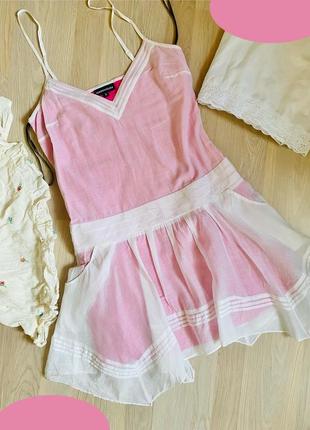 Платье нежно розовое воздушное нежное платье - m l