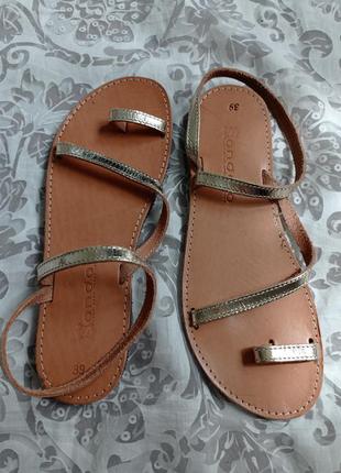 Sandalo сандалии кожа золотой минимализм 💛 399 фото
