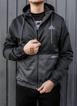 Чоловіча демісезонна осіння вітровка куртка вітровка adidas1 фото