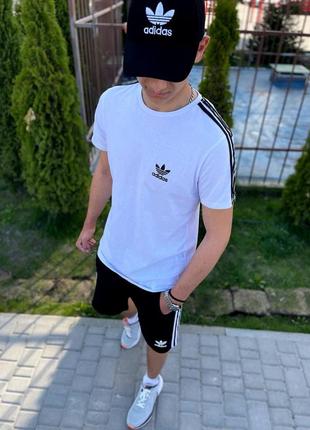 Костюм літній adidas футболка + шорти ✅