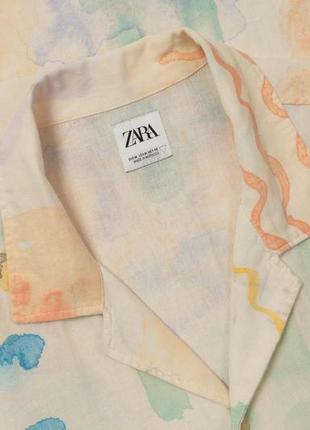 Zara cotton short sleeve shirt&nbsp;&nbsp;мужская рубашка