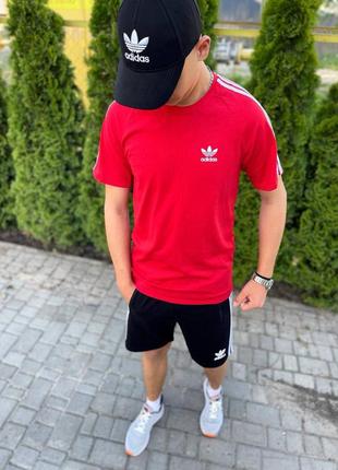 Костюм летний adidas футболка + шорты ✅