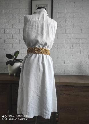 Сукня плаття 👗h&m біла міді,l7 фото