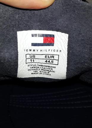 Tommy hilfiger оригинал 44 ст.29 см новые кожаные топсайдеры кроссовки3 фото