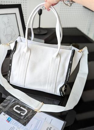 Сумка шопер marc jacobs tote bag міні текстиль 3