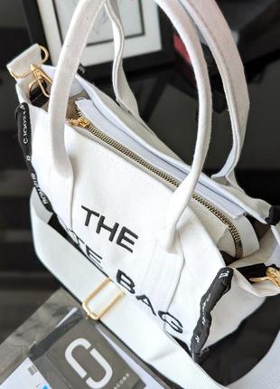 Сумка шопер marc jacobs tote bag міні текстиль 2