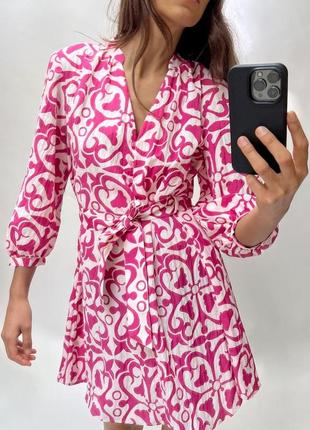 Короткое платье с принтом