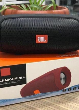 Портативна блютуз-колонка jbl charge 3 mini колонка з usb,sd,fm чорна