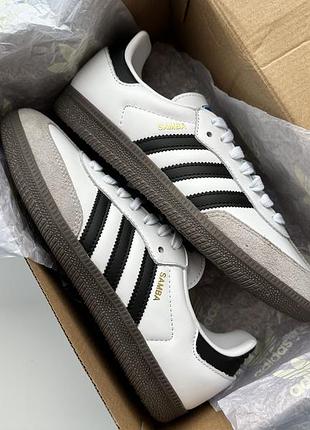 Adidas samba og white b75806 / адідас самба білі