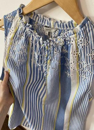 Коттоновая блуза от next🌿5 фото