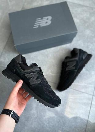 Оригінальні 🇺🇸 замшеві кросівки new balance 574 black