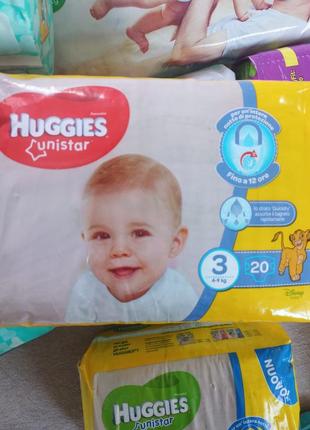 Подгузники детские huggies unister 3 размера