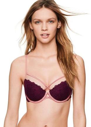 Бюстгальтер. ліфчик. кружевний бюстгальтер victorias secret pink date strappy. мереживний ліф ліфчик вікторія сікрет.