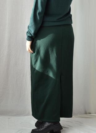 8387\150 теплая зеленая юбка с начесом zara l3 фото