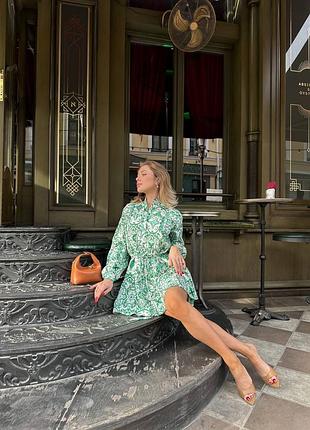 Платье в цветочки легкое нежное летнее
